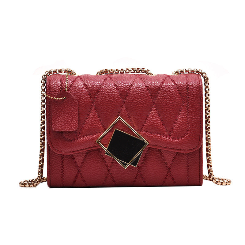 Fashionable Women's Quilted Chain Shoulder Bag